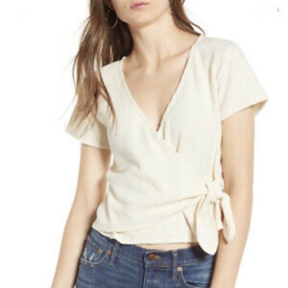 Madewell Texture & Thread Tie Wrap Front Tie